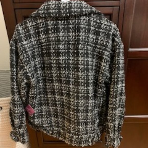 EUC: FOREVER 21 Tweed Moto Jacket - Picture 7 of 7